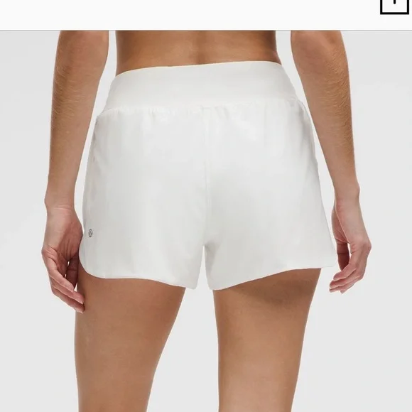 Fast and Free High-Rise Classic-Fit Split Short 3" White - Picture 2 of 8